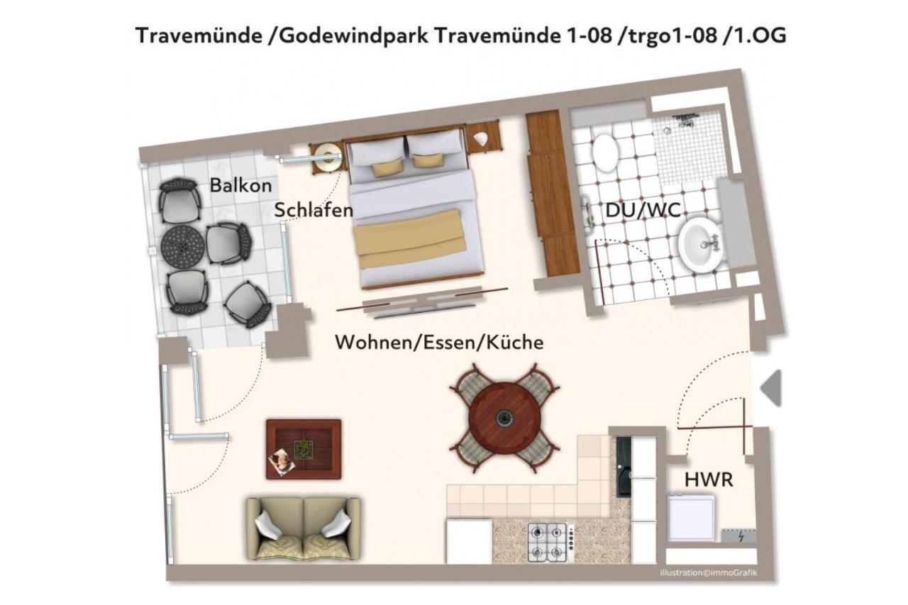 דירות ליבק Godewindpark Travemuende Godewindpark Travemuende 1-08 מראה חיצוני תמונה
